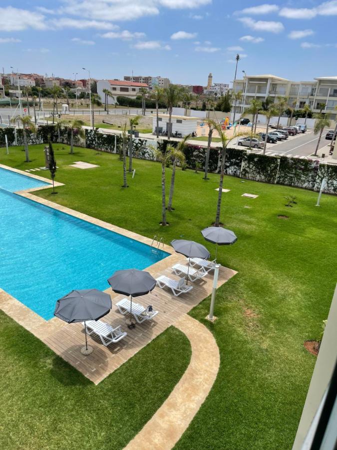 Bel Appartement Pied Sur Mer Vue Imprenable Sur Piscine Et Jardins Sidi Rahal  Exterior foto