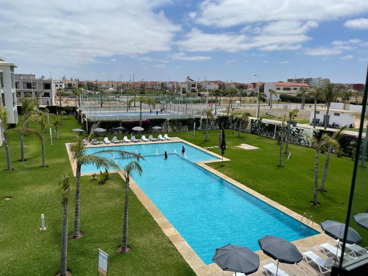 Bel Appartement Pied Sur Mer Vue Imprenable Sur Piscine Et Jardins Sidi Rahal  Exterior foto